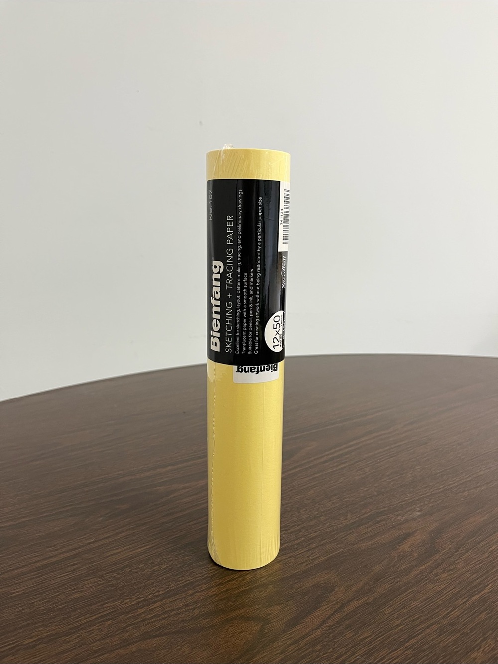 Bienfang No. 107 Sketching Tracing Paper Roll 12" x 50 Yd Canary Yellow New